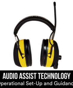 3M WorkTunes Hearing Protector with AM/FM Radio, NRR 24 dB,Black/Yellow 23 810T0PDaQEL