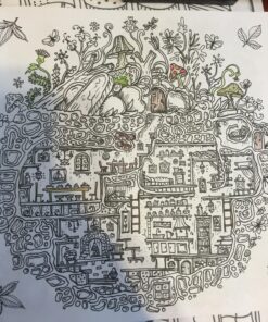 Secret Village - A Coloring Book Adventure: Beyond the Garden Gate, Beneath the Forest Floor, Among the Hollow Trees - A Mystery Endures! (Purse Sized ... & Inspirational for Ages 9 to Adult) 65 810U084tRoL 1