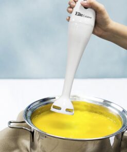 Elite Cuisine EHB-1000X 150 Watt Hand Blender with One Touch Button, White 4 810VNOqaiL