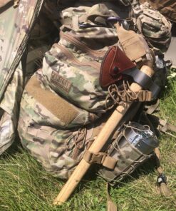 CRKT Woods Chogan Tomahawk Axe: RMJ T-Hawk Lightweight Outdoor Camping Axe with Hammerhead, Forged Carbon Steel Blade, and Hickory Wooden Handle 2730 46 810Vmfq0TBL