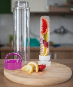 Infusion Fruit Infuser Water Bottle - BPA Free Insulated Water Bottle, Reusable Water Bottle with Fruit Infuser, Easy-to-Clean Gym Accessories for Women, Sports Water Bottle, Savvy Outdoors Pink 32 oz 12 810W0EnKOoL