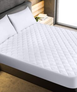 Alternative view of Utopia Bedding Quilted Fitted Mattress Pad (King) - Elastic Fitted Mattress Protector - Mattress Cover Stretches up to 16 Inches Deep - Machine Washable Mattress Topper White King