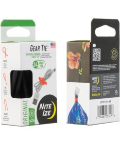 Nite Ize Original Gear Tie, Reusable Rubber Twist Tie, 3-Inch, Black, 24 Count Pro Pack, Made in the USA - GTPP3-01-R8 3" - 24 Pack 23 810WE2hWGtL