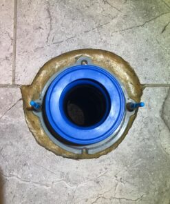 Danco 10879 All-in-One Toilet Installation Kit with Perfect Seal Wax Ring & Zero Cut Bolts, Blue and Gray, 1-Pack 1 Pack 44 810WWDGpwHL