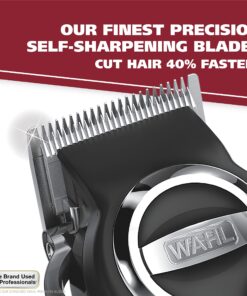 Wahl USA Elite Pro High-Performance Corded Home Haircut & Grooming Kit for Men – Electric Hair Clipper – Model 79602M Black 38 810WYWXe6GL