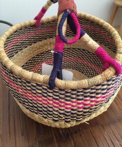 AFRICAN MARKET BASKET African Round Basket, 1 EA 43 810XzcwuacL