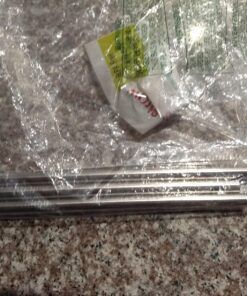 ALINK Reusable Boba Straws with Case and Cleaning Brush, 4-Pack Extra Wide Stainless Steel Metal Bubble Tea Straw for Smoothie, Shakes, Tapioca Pearl, 12 mm x 9 inch Silver 46 810Z8Uk4kCL