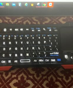 Fosmon Mini Bluetooth Keyboard (QWERTY Keypad), Wireless Portable with Touchpad, Compatible with Apple TV, Amazon Fire Stick, PS4, PS4 Pro, PS5, HTPC/IPTV, VR Glasses, Smartphones 31 810Zpls32rL