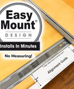 LYNK PROFESSIONAL® Slide Out Under Sink Cabinet Organizer - 11.5 in. wide x 18 inch deep - Sliding Pull Out Shelf for Inside Kitchen Cabinet or Under Sink - Lifetime Limited Warranty – Chrome 11.5x18 Chrome 30 810brOdSxaL