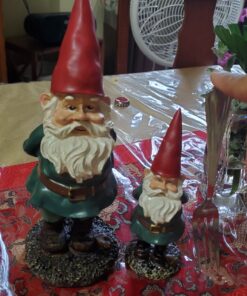 Garden Gnomes Outdoor and Indoor Statue 10'' Weather-Resistant Lawn Gnome With Red Hat and Adorable beard, Adds Whimsical Charm to Your Garden Gnomes Decorations for Yard. 10 in 37 810cA7Et5qL