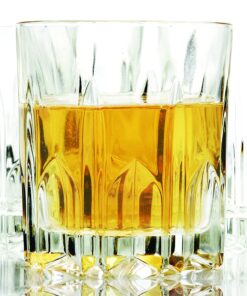 Italian Made Circleware Excalibur 5pc Whiskey Decanter Set Includes (1) 35oz. Decanter,(4) 10.5oz 12 810dNB7WX5L