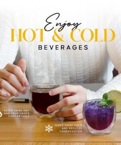 Kitchables Espresso Shot Glass, Durable Double Walled Espresso Cups, Clear Shot Glasses for Coffee Shots, Espresso Cups Set of 4, 2.7oz Tasas Transparente Para Café Bonitas 2.7oz Pack of 4 33 810eYcrikwL