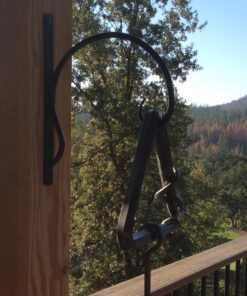 UpBlend Outdoors Plant Hangers Outdoor Hook - 10 X 13.75 Inch Heavy Duty Plant Hanger Bracket, Indoor Wrought Iron Wall Plant Holder, Flower Hooks for Hanging Baskets, Lantern, Windchime Strong, 1 Pack 28 810fN8q6IYL