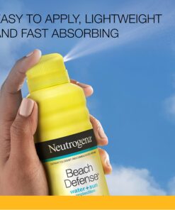 Neutrogena Beach Defense Spray Sunscreen with Broad Spectrum SPF 70, Fast Absorbing Sunscreen Body Spray Mist, Water-Resistant UVA/UVB Sun Protection, Oxybenzone Free, 6.5 oz 15 810h5mp8YEL