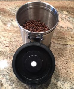 Coffee Gator Stainless Steel Canister - Medium 16oz, Silver Coffee Grounds and Beans Container with Date-Tracker, CO2-Release Valve, and Measuring Scoop - Ideal Coffee Lovers Gifts for Her - 2 Pack Travel Silver 53 810hEH4usUL