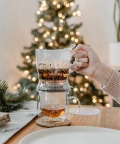 GROSCHE 17.7oz BPA-Free Tea Infuser Teapot with Drip-Free, Easy Clean Design 17.7 fl oz Clear 43 810jC10RmqL