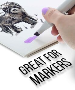 U.S. Art Supply 9" x 12" Premium Manga-Marker Paper Pad, 60 Pound (100gsm), Pad of 24-Sheets (Pack of 2 Pads) 9" x 12" 32 810jTUx SiL