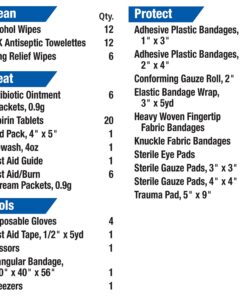 First Aid Only 225-AN 50-Person OSHA-Compliant Emergency First Aid Kit for Office, Home, and Worksites, 195 Pieces 8 810kZTSyFQL