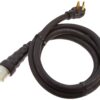Generac 6330 10-Foot 50-Amp Generator Cord for Safe and Reliable Power Transfer, Made of Weather Resistant Rubber with Twist-Lock Ends 42 810m8GhfShL