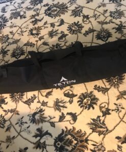 TETON Sports Camping Cot with Patented Pivot Arm - Folding Camping Cot for Car & Tent Camping - Durable Canvas Sleeping Cot - Portable Camping Accessory Adventurer Camp Cot | 75.5" x 25" 57 810oytlNi9L