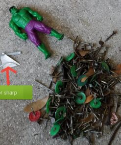 Master Magnetics - Magnetic Sweeper with Wheels, 14.5” - Pick up Nails, Needles, Screws and More 07263 60 810s3BIHhRL