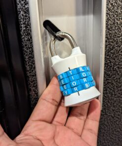 Master Lock Word Combination Lock, Set Your Own Word Lock for Gym and School Lockers, Colors May Vary, 1535DWD Word Combo 1 Pack 28 810sn8IbJL