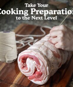 Regency Wraps Butchers Cooking Twine, Made of Heavy-Weight Natural Cotton, Perfect for Meat Trussing and Food Prep, 500 ft Cone, Pack of 1 500 ft Cone (Pack of 1) 26 810t6yQfJpL