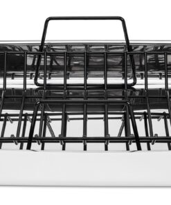 Viking Culinary 3-Ply Stainless Steel Roasting Pan, Includes a Nonstick Rack, Dishwasher, Oven Safe, Works on All Cooktops including Induction 37 810tKtweBwL