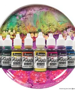 Jacquard Alcohol Ink Set - Pinata Color Exciter Pack - Highly Saturated - Acid-Free - 9 Assorted Colors Half Ounce 47 810umYexSBL