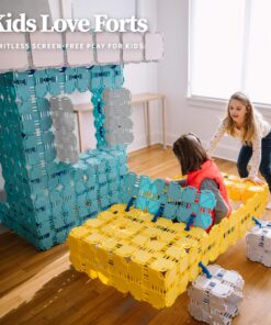 Fort Boards: Fort Building Kit | Jumbo Blocks - Kids Building Toys | 90 Piece Set: Yellow 16 810wsR6xQ5L