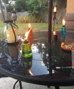 TIKI Brand Island King Outdoor TIKI Torch for Backyard, Patio and Garden, Metal Brown - 65 Inch, 1120129 Gun Metal 43 810yl4tWrVL