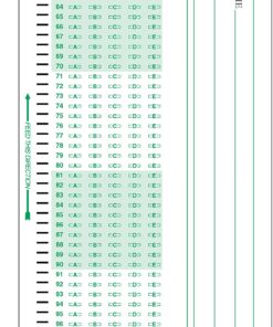 882 E Compatible Test Forms, PDP-100 question exam Sheets (500/pkg), 5 810z9G2G8SL