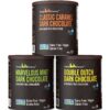 Castle Kitchen Natural Hot Chocolate Mix Variety Pack (42 Oz) - Dairy-Free, Vegan Complete Mixes - Just Add Water - Pack of 3 (Classic Caramel, Double Dutch, Marvelous Mint Dark Chocolate) 14 oz Each Caramel, Mint, Dark Chocolate 14 Ounce (Pack of 3)