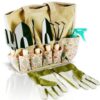 Gardening Tools Stainless Steel Gardening Gifts for Women Garden Tools Set - Enhances Garden - Includes Shovel Trowel Fork Rake Gardening Gloves for Women Who Have Everything 8 piece Floral 23 8110k1wKc4L