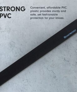 Messermeister 12” Slicer Edge-Guard, Black - Fashionable & Functional Knife Protector for Carving & Slim-Blade Knives - 2 Blade Entry Notches - 12.5” x 0.9375” 12.5” x 1.25" 15 8110ubZaHxL
