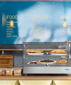 KoolMore - HDC-1.7C 22" Self Service 2 Shelf Commercial Countertop Food Warmer Display Case - 1.7. cu ft, Silver 1.7 cu. ft. 12 8111ncP X2L