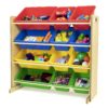 Humble Crew, Natural/Primary Kids' Toy Storage Organizer with 12 Plastic Bins, 34*35*15.5inch 51 8113ySop8zL