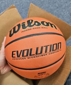 WILSON Evolution Indoor Game Basketballs - Size 5, Size 6 and Size 7 Brown - Game Ball Size 7 - 29.5" 37 8115M8dVhoL
