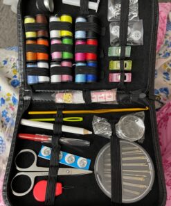 ARTIKA Sewing Kit for Adults and Kids - Small Beginner Set w/Multicolor Thread, Needles, Scissors, Thimble & Clips - Emergency Repair and Travel Kits - Sewing Accessories and Supplies 42 8115XukYoL