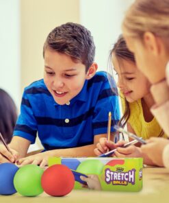 YoYa Toys Pull, Stretch and Squeeze Stress Balls - 3 Balls, Elastic Sensory Balls for Stress and Anxiety Relief, Autism and Special Needs Toys, Calming Fidgets for Kids and Adults, Ideal for Classroom Stretch Pack of 3 31 8116Kd8o8gL