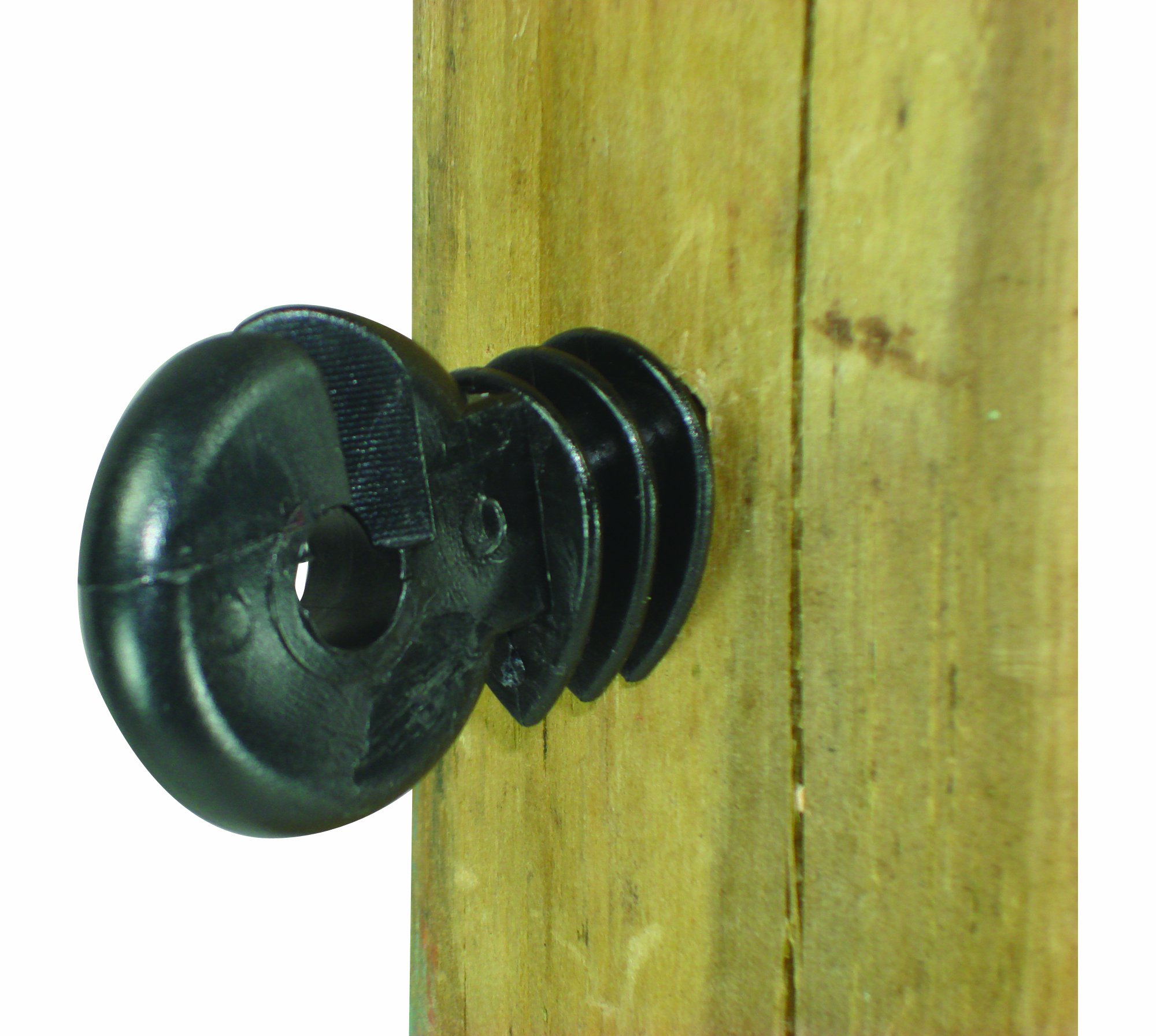 Field Guardian Isolatore Per Palo In Legno A Vite Per Poli-Rope - Confezione Da 25, Bianco