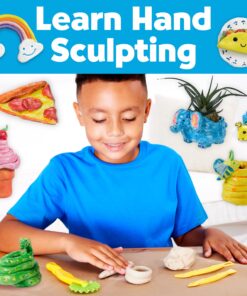 Faber-Castell Pottery Studio - Kids Pottery Wheel Kit for Ages 8+, Complete Pottery Wheel and Painting Kit for Beginners, 3 lbs of Sculpting Clay and Tools 30 8117tOa6LmL