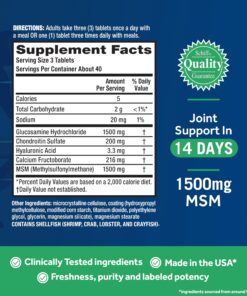 Move Free Advanced Glucosamine Chondroitin MSM Joint Support Supplement, Supports Mobility Comfort Strength Flexibility & Bone - 120 Tablets (40 servings)* 1 31 8117zm53myL