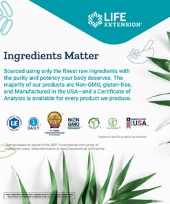 Life Extension Enhanced Super Digestive Enzymes - Digestive Health Support Supplement - Targets Fat, Protein, carb Digestion - Vegetarian Formula - Non-GMO - 60 Capsules 14 81193fgCrsL