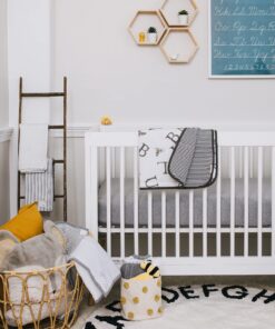 Burt's Bees Baby - Fitted Crib Sheet, Solid Color, 100% Organic Cotton Crib Sheet for Standard Crib and Toddler Mattresses (Heather Grey) , 28x52 Inch (Pack of 1) Heather Grey 21 811B7M HP9S