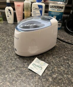 iSonic F3900 Ultrasonic Denture/Aligner/Retainer Cleaner for all dental and sleep apnea appliances, 110V 20W (tank no longer removable) , White , 0.4Pt/0.2L 01.F3900, AC110V 35 811Cds PlpL