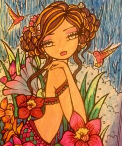 Mermaids, Fairies, & Other Girls of Whimsy Coloring Book: 50 Fan Favs 56 811Che8z01L