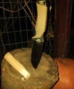 StatGear Surviv-All Fixed-Blade Bowie Knife with Sheath, Firestarter, Sharpener & Cord Cutter for Hunting Camping Outdoors Hiking EDC 35 811EjVehufL 2