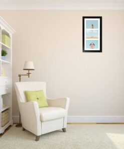 Alternative view of Golden State Art, 7x14 Black Photo Wood Collage Frame with Mat displays (3) 4"x6" Pictures 1 Pack Wood - Black With White Mat