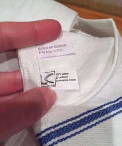 Liliane Collection 13 Blue Kitchen Dish Towels - 27" x 14" 2-ply Commercial Grade Absorbent 100% Cotton Kitchen Towels - Classic Herringbone Tea Towels 29 811FdQnLjLL